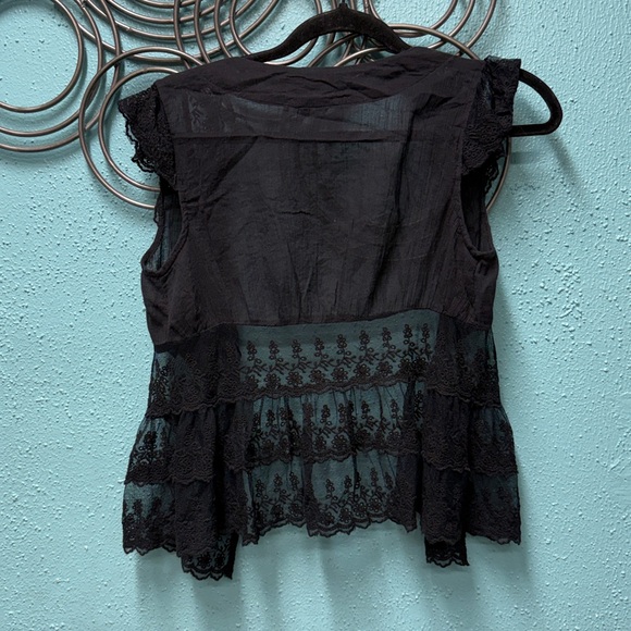 Forever 21 Black Lace Blouse - Picture 3 of 3